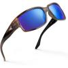 imageKastKing Skidaway Polarized Sport Sunglasses for Men and WomenIdeal for Driving Fishing Cycling and RunningUV ProtectionColor Frame Gloss Tal Brown  Lens Smoke  Ocean Mirror