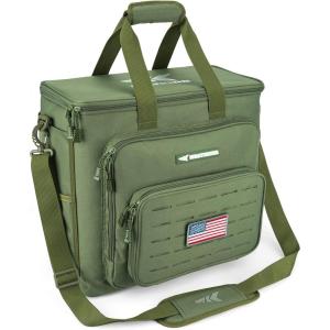imageKastKing Fishing Tackle Bags  Saltwater ampamp Freshwater Fishing Bags  Water Resistant Padded Shoulder Strap  Gear StorageGreenLarge