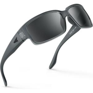 imageKastKing Skidaway Polarized Sport Sunglasses for Men and WomenIdeal for Driving Fishing Cycling and RunningUV ProtectionColor Frame Gloss Smoke Crystal  Lens Smoke