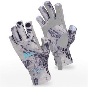 imageKastKing Sol Armis Sun Gloves UPF50 Fishing Gloves UV Protection Sun Protection for Outdoor Kayaking RowingA Silver Mist Prym1