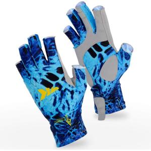 imageKastKing Sol Armis Sun Gloves UPF50 Fishing Gloves UV Protection Sun Protection for Outdoor Kayaking RowingB Shoreline Prym1