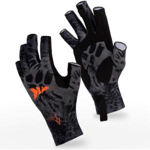 imageKastKing Sol Armis Sun Gloves UPF50 Fishing Gloves UV Protection Sun Protection for Outdoor Kayaking RowingF Blackout Prym1
