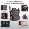 imageKastKing Bait Boss Fishing Tackle Backpack with Rod Holders4 Tackle BoxesRain Cover4543L Large Storage for Fishing GearB Orange