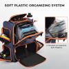 imageKastKing Bait Boss Fishing Tackle Backpack with Rod Holders4 Tackle BoxesRain Cover4543L Large Storage for Fishing GearB Orange