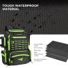 imageKastKing Bait Boss Fishing Tackle Backpack with Rod Holders4 Tackle BoxesRain Cover4543L Large Storage for Fishing GearC Grass Green