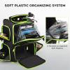 imageKastKing Bait Boss Fishing Tackle Backpack with Rod Holders4 Tackle BoxesRain Cover4543L Large Storage for Fishing GearC Grass Green