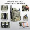 imageKastKing Bait Boss Fishing Tackle Backpack with Rod Holders4 Tackle BoxesRain Cover4543L Large Storage for Fishing GearD Dark Green Camouflage