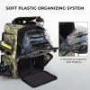 imageKastKing Bait Boss Fishing Tackle Backpack with Rod Holders4 Tackle BoxesRain Cover4543L Large Storage for Fishing GearD Dark Green Camouflage