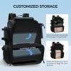 imageKastKing Bait Boss Fishing Tackle Backpack with Rod Holders4 Tackle BoxesRain Cover4543L Large Storage for Fishing GearE Black Aluminum Back Support System
