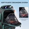 imageKastKing Bait Boss Fishing Tackle Backpack with Rod Holders4 Tackle BoxesRain Cover4543L Large Storage for Fishing GearF Gray Aluminum Back Support System
