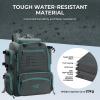 imageKastKing Bait Boss Fishing Tackle Backpack with Rod Holders4 Tackle BoxesRain Cover4543L Large Storage for Fishing GearF Gray Aluminum Back Support System