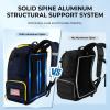 imageKastKing Bait Boss Fishing Tackle Backpack with Rod Holders4 Tackle BoxesRain Cover4543L Large Storage for Fishing GearG Blue Aluminum Back Support System