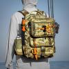 imageKastKing BaitSpace 50L Fishing Tackle Backpack with Removable Bait Binder2 Rod Holders Storage Fishing Gear and EquipmentC Khaki Camowith 4 3600 Tackle Boxes