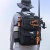 imageKastKing BaitSpace 50L Fishing Tackle Backpack with Removable Bait Binder2 Rod Holders Storage Fishing Gear and EquipmentG Black With 4 3600 Tackle Boxes