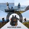 imageKastKing BaitSpace 50L Fishing Tackle Backpack with Removable Bait Binder2 Rod Holders Storage Fishing Gear and EquipmentH Blackwithout Tackle Box
