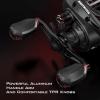 imageKastKing Brutus Baitcasting Fishing Reel Graphite Frame 721 Gear Ratio 51 Shielded StainlessSteel Ball Bearings10 Button Magnetic Braking System 176LB Carbon Fiber Drag Aluminum HandleLeft Handed721