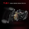 imageKastKing Brutus Baitcasting Fishing Reel Graphite Frame 721 Gear Ratio 51 Shielded StainlessSteel Ball Bearings10 Button Magnetic Braking System 176LB Carbon Fiber Drag Aluminum HandleLeft Handed721