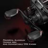imageKastKing Brutus Baitcasting Fishing Reel Graphite Frame 721 Gear Ratio 51 Shielded StainlessSteel Ball Bearings10 Button Magnetic Braking System 176LB Carbon Fiber Drag Aluminum HandleRight Handed721