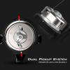 imageKastKing Brutus Spincast Fishing ReelEasy to Use Push Button Casting DesignHigh Speed 401 Gear Ratio5 MaxiDur Ball Bearings Reversible Handle for LeftRight Retrieve Includes Monofilament LineModel 30