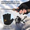 imageKastKing Bully Wooly Fingerless Wool Fishing Gloves Cold Weather Warm Glove for Ice Fishing Winter Gloves for Women ampamp MenBlack