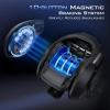 imageKastKing Centron Lite Baitcasting Fishing Reel  Lightweight Glass Fiber Infused Nylon Frame  76 OZ  5  1 AntiReverse Ball Bearings 711 HighSpeed Gear Ratio Fishing Reel with Compact DesignBBlackLeft711