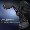 imageKastKing Centron Lite Baitcasting Fishing Reel  Lightweight Glass Fiber Infused Nylon Frame  76 OZ  5  1 AntiReverse Ball Bearings 711 HighSpeed Gear Ratio Fishing Reel with Compact DesignBBlackRight711