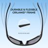 imageKastKing Dugan Polarized Sport Sunglasses for Men and Women Ideal for Driving Fishing Cycling Running UV ProtectionFrame BlackLens Smoke