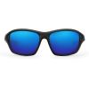 imageKastKing Dugan Polarized Sport Sunglasses for Men and Women Ideal for Driving Fishing Cycling Running UV ProtectionFrame Matte BlackLens Smoke  Cobalt  Blue Mirror