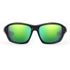 imageKastKing Dugan Polarized Sport Sunglasses for Men and Women Ideal for Driving Fishing Cycling Running UV ProtectionFrameblack Lens Brown  Green Mirror