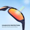 imageKastKing Dugan Polarized Sport Sunglasses for Men and Women Ideal for Driving Fishing Cycling Running UV ProtectionFrameblueLenscopper  Orange Mirror