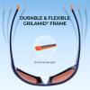 imageKastKing Dugan Polarized Sport Sunglasses for Men and Women Ideal for Driving Fishing Cycling Running UV ProtectionFrameblueLenscopper  Orange Mirror
