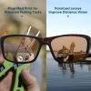 imageKastKing Ellijay Bifocal Polarized Sunglasses BiFocal x15 x20 x25 Magnifications Wrap Sport Reader SunglassesGloss Demi Frame  Brown  Chartreuse Mirror