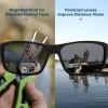 imageKastKing Ellijay Bifocal Polarized Sunglasses BiFocal x15 x20 x25 Magnifications Wrap Sport Reader SunglassesMatte Black Frame  Smoke Lens