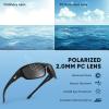imageKastKing Ellijay Bifocal Polarized Sunglasses BiFocal x15 x20 x25 Magnifications Wrap Sport Reader SunglassesMatte Black Frame  Smoke Lens