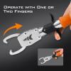 imageKastKing Fishing Pliers Fish Lip Gripper or Fish Scale Combo Saltwater Resistant Fishing Tools Fishing Gear with Rubber Handle Lanyard Line Cutter Hook Remover with Sheath Ice Fishing Gift MenG7 Split Ring Plier ComboOrange