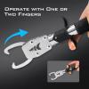 imageKastKing Fishing Pliers Fish Lip Gripper or Fish Scale Combo Saltwater Resistant Fishing Tools Fishing Gear with Rubber Handle Lanyard Line Cutter Hook Remover with Sheath Ice Fishing Gift MenI7 Split Ring Plier ComboBlack