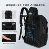 imageKastKing KarryAll Fishing Tackle Backpack with Rod Holder 4 Tackle Boxes4026L Tackle Bag Storage Fishing Gear and EquipmentA Large 40 L  Black