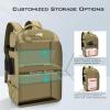 imageKastKing KarryAll Fishing Tackle Backpack with Rod Holder 4 Tackle Boxes4026L Tackle Bag Storage Fishing Gear and EquipmentB Large 40 L  Khaki