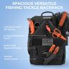 imageKastKing KarryAll Fishing Tackle Backpack with Rod Holder 4 Tackle Boxes4026L Tackle Bag Storage Fishing Gear and EquipmentD Medium 26 L  Black