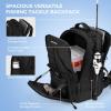 imageKastKing KarryAll Fishing Tackle Backpack with Rod Holder 4 Tackle Boxes4026L Tackle Bag Storage Fishing Gear and EquipmentD Medium 26 L  Black