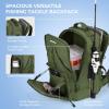 imageKastKing KarryAll Fishing Tackle Backpack with Rod Holder 4 Tackle Boxes4026L Tackle Bag Storage Fishing Gear and EquipmentF Medium 26 L  Green