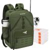 imageKastKing KarryAll Fishing Tackle Backpack with Rod Holder 4 Tackle Boxes4026L Tackle Bag Storage Fishing Gear and EquipmentF Medium 26 L  Green