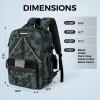 imageKastKing KarryAll KastMate Fishing Tackle BackpackWaterResistant Tackle Bag With 2 Rod HoldersFishing Gear and Equipment With Large Gear StorageBlackB Black Camo