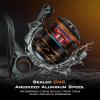 imageKastKing Kestrel Carbon Spinning and Ice Fishing Reel 1000 SFS Carbon Body lightweight and weighs 46 Oz Full carbon fiber frame 101 stainlesssteel double shielded Ball Bearings 621 Gear Ratio