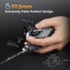 imageKastKing Kestrel Elite Baitcasting Fishing Reel Finesse Baitcaster Lightest Easily Cast Lures Down to 132 oz 111 Double Shielded BB Available in 841 and 751 Gear RatiosKestrel Carbon  45oz