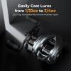 imageKastKing Kestrel Elite Baitcasting Fishing Reel Finesse Baitcaster Lightest Easily Cast Lures Down to 132 oz 111 Double Shielded BB Available in 841 and 751 Gear RatiosKestrel Carbon  45oz