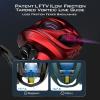 imageKastKing MegaJaws Baitcasting Fishing Reel New AutoMag Dual Braking System Baitcaster Fishing Reel Only 67oz 1764 LBs Carbon Fiber Drag 111 Shielded BB High Speed 541 to 911 Gear RatiosBRight HandedPredator Red911