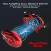imageKastKing MegaJaws Baitcasting Fishing Reel New AutoMag Dual Braking System Baitcaster Fishing Reel Only 67oz 1764 LBs Carbon Fiber Drag 111 Shielded BB High Speed 541 to 911 Gear RatiosBRight HandedPredator Red911