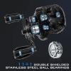 imageKastKing MegaJaws Baitcasting Fishing Reel New AutoMag Dual Braking System Baitcaster Fishing Reel Only 67oz 1764 LBs Carbon Fiber Drag 111 Shielded BB High Speed 541 to 911 Gear RatiosCLeft HandedPelagic Blue651