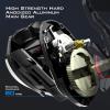 imageKastKing MegaJaws Baitcasting Fishing Reel New AutoMag Dual Braking System Baitcaster Fishing Reel Only 67oz 1764 LBs Carbon Fiber Drag 111 Shielded BB High Speed 541 to 911 Gear RatiosALeft HandedBlacktip721
